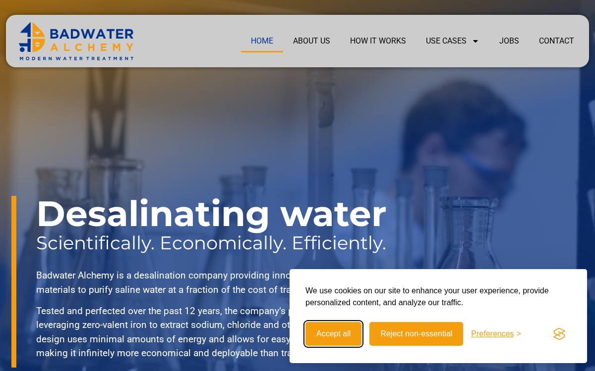 Badwater Alchemy Holdings website preview