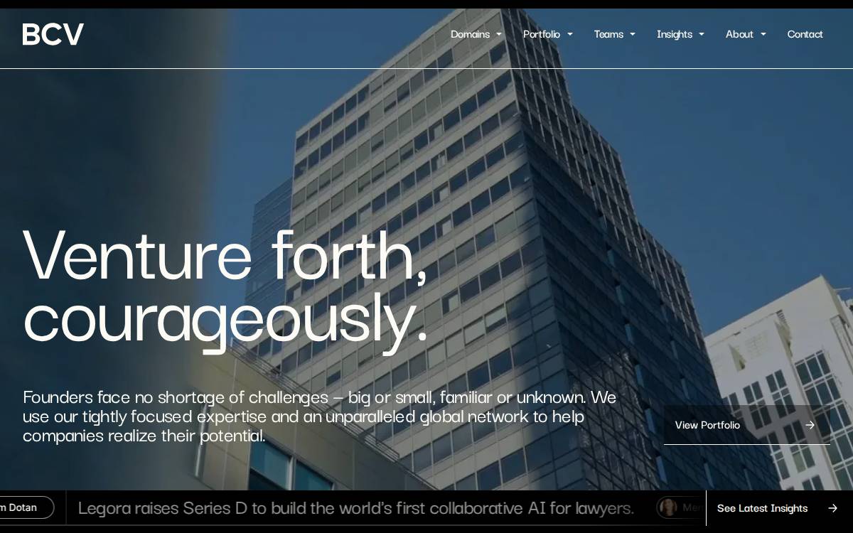 Baincapitalventures website preview