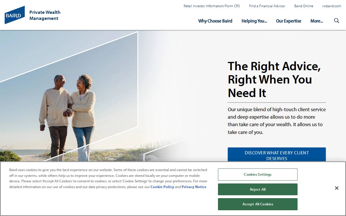 Bairdwealth website preview