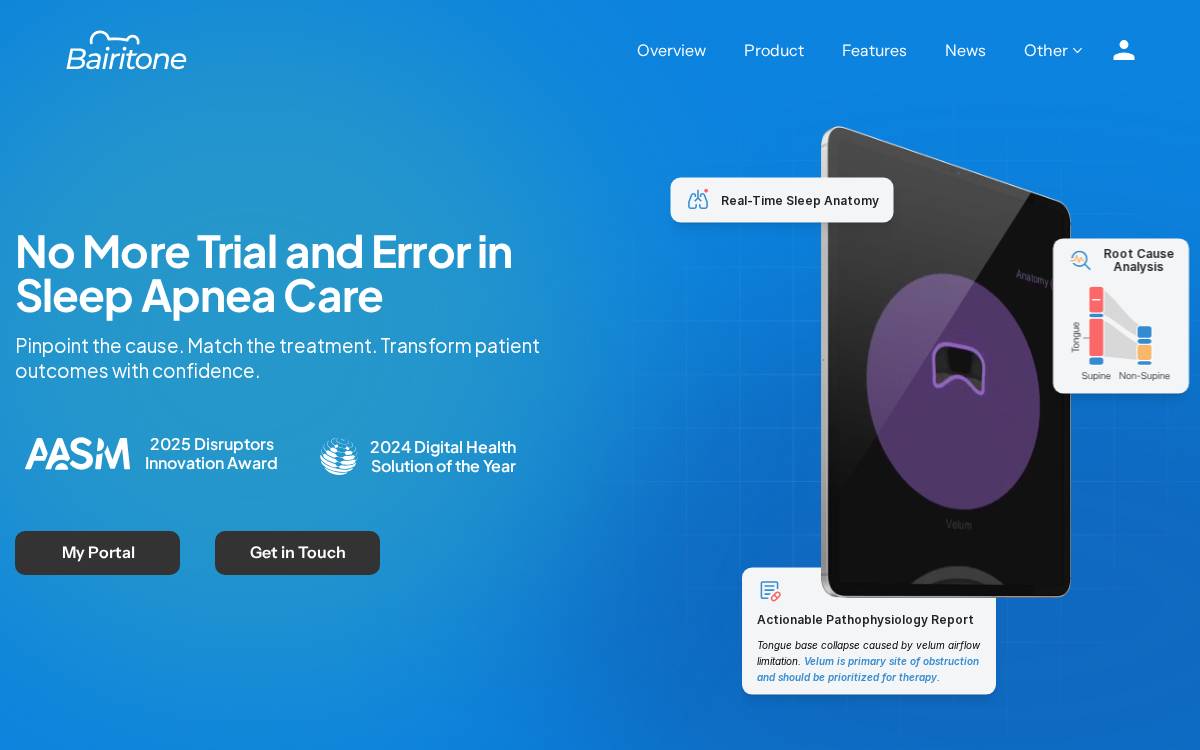 Bairitone website preview
