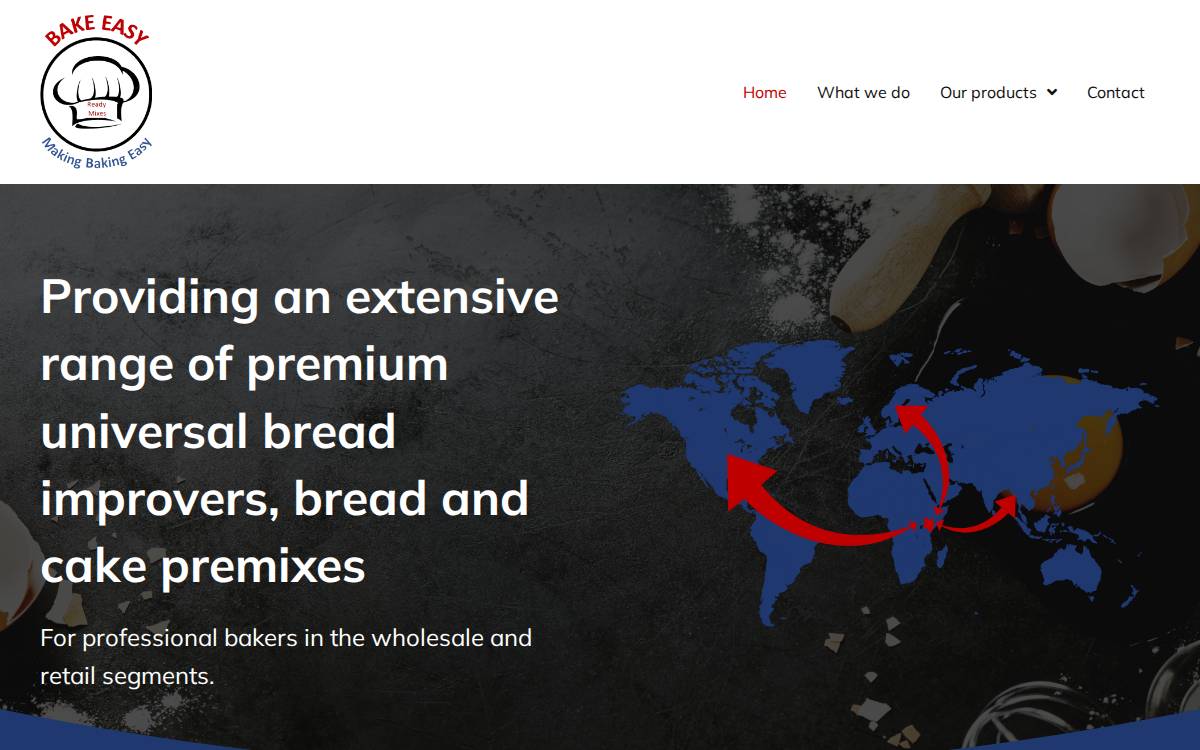 Bake Easy website preview