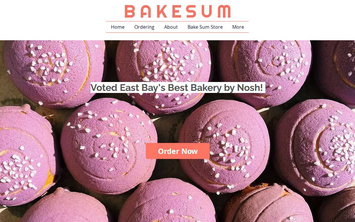 Bakesum website preview
