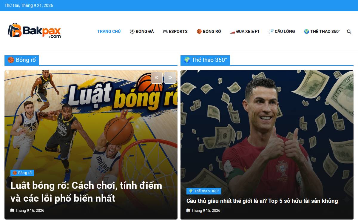 Bakpax website preview