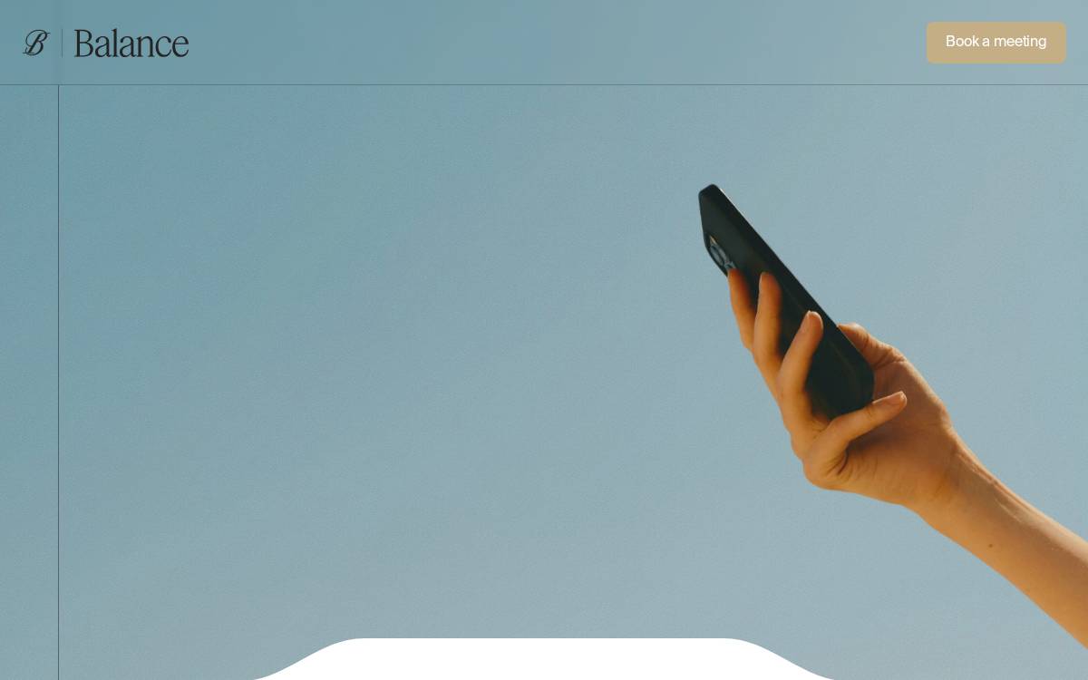 Balance website preview