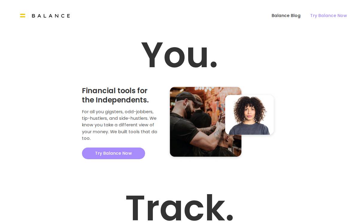 Balance website preview