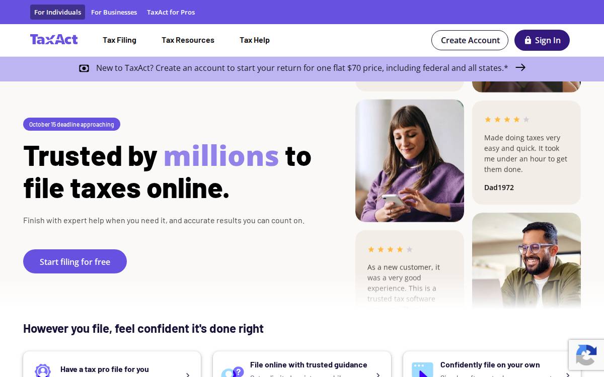 Balance Financial Acquired website preview
