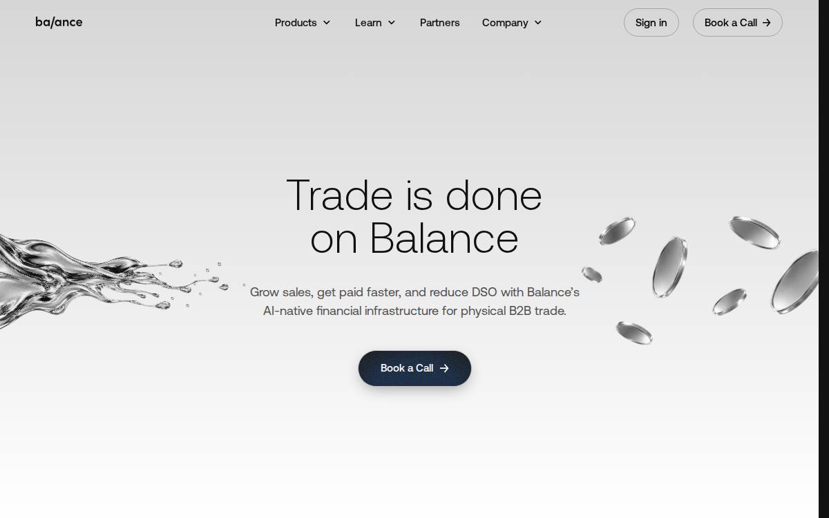 Balance website preview