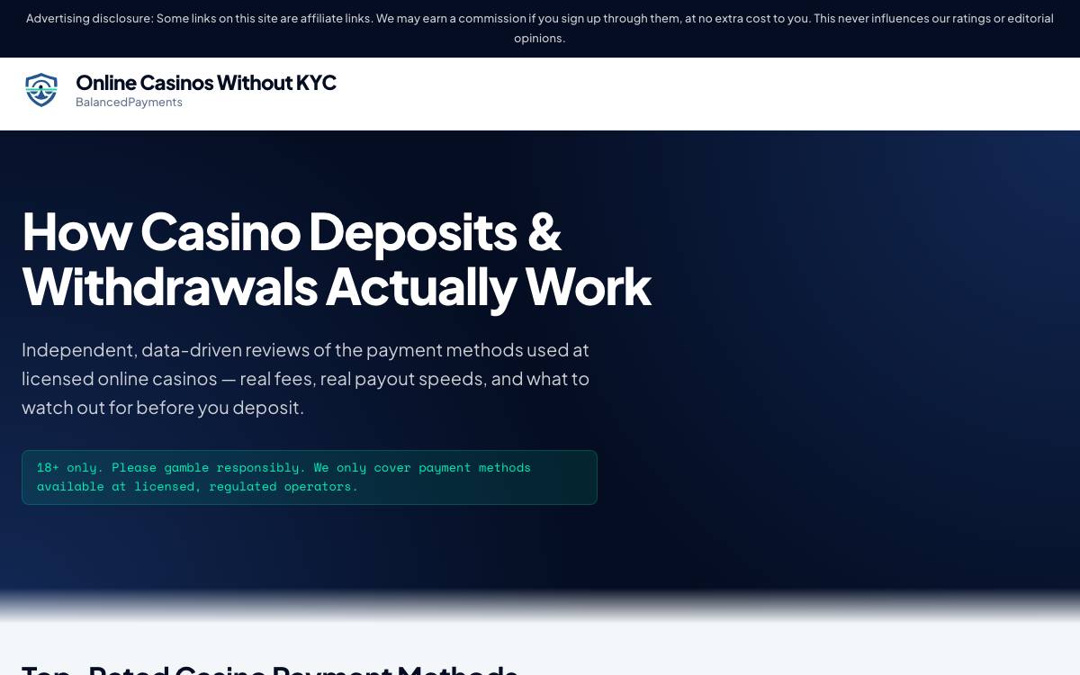 Balanced website preview