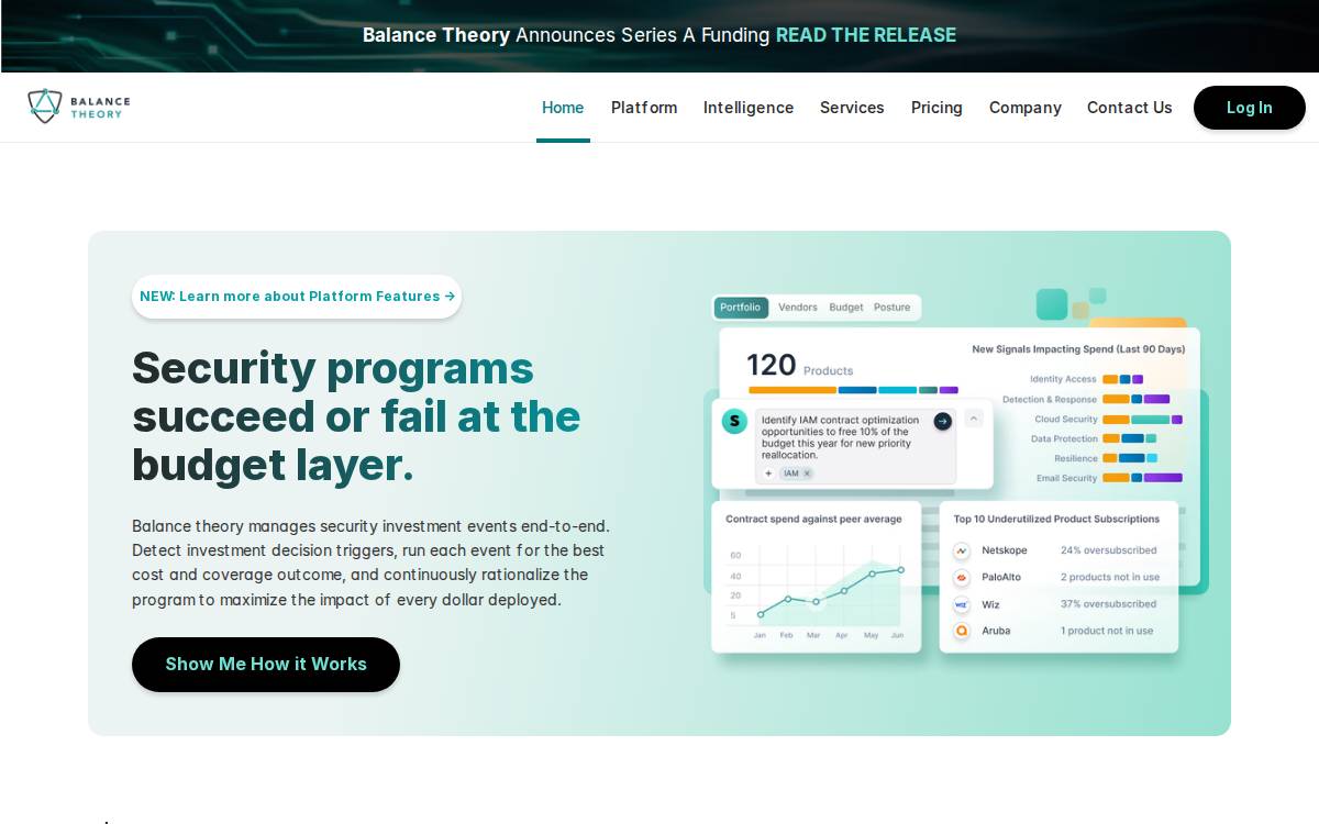 Balance Theory website preview