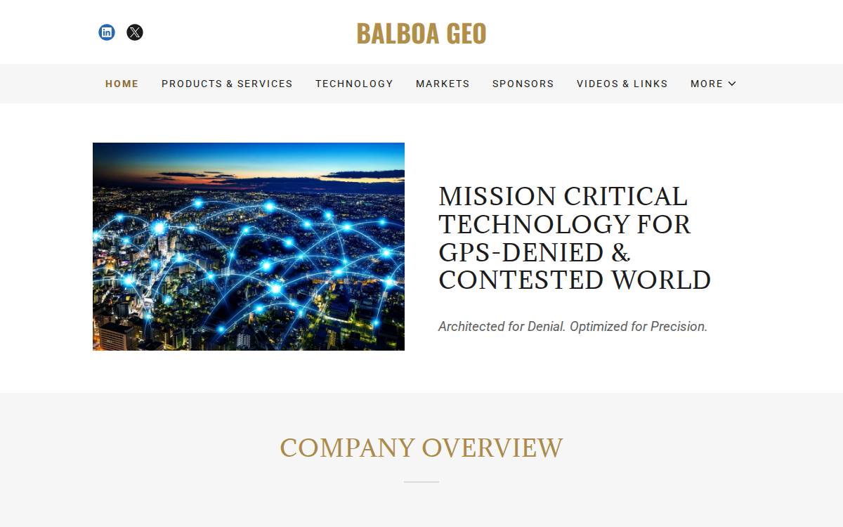 Balboa GeoLocation website preview
