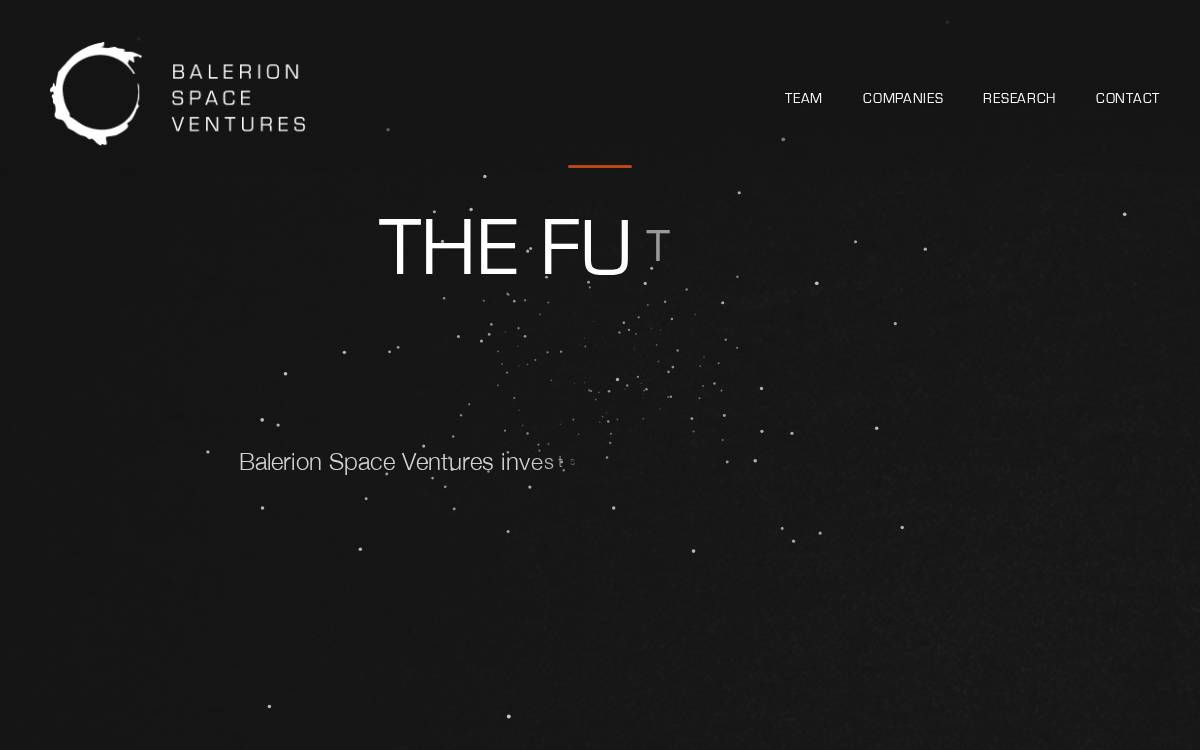 Balerion Space Ventures website preview