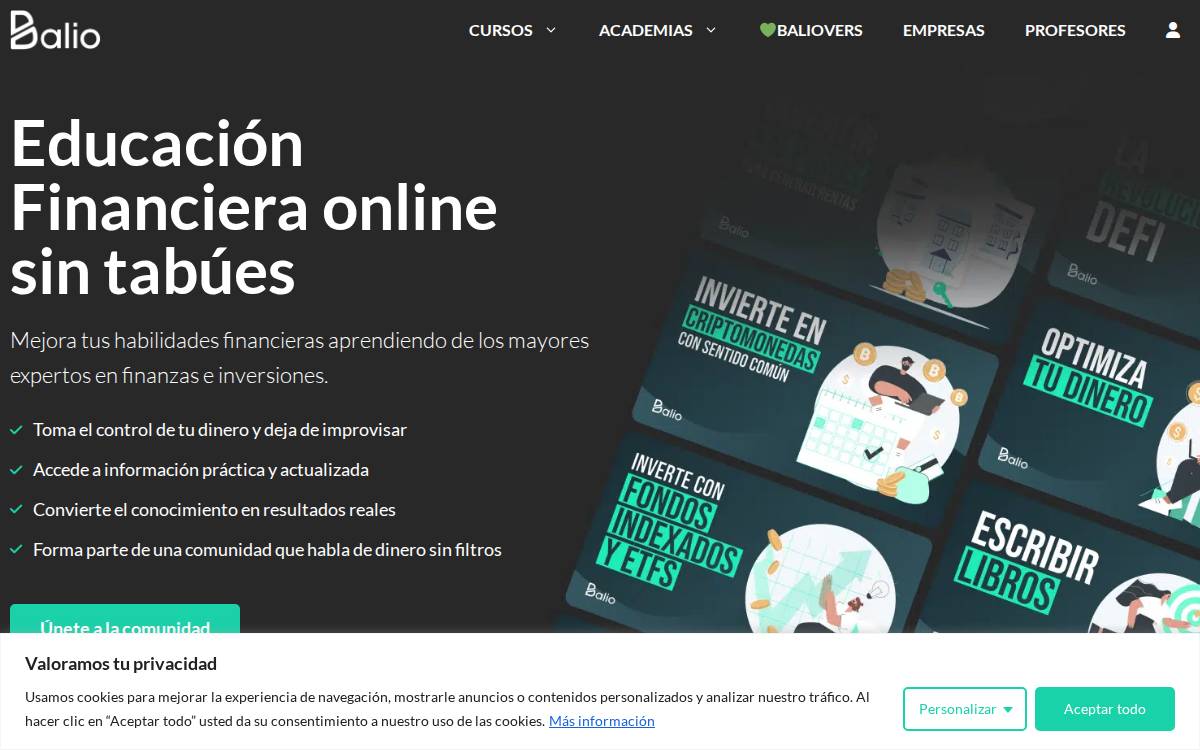 Balio website preview