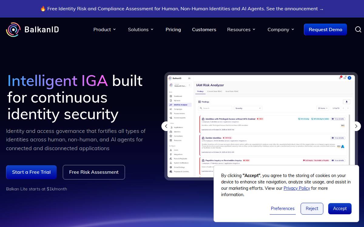 BalkanID website preview