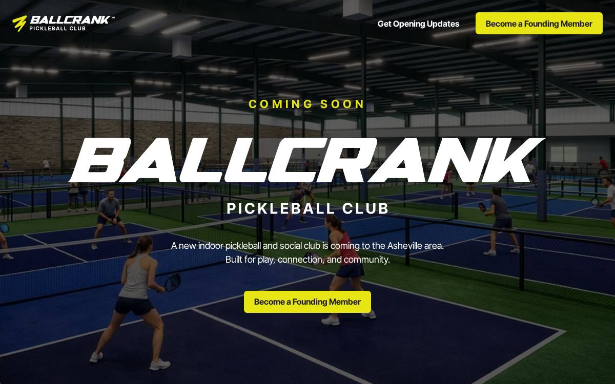 Ballcrank website preview