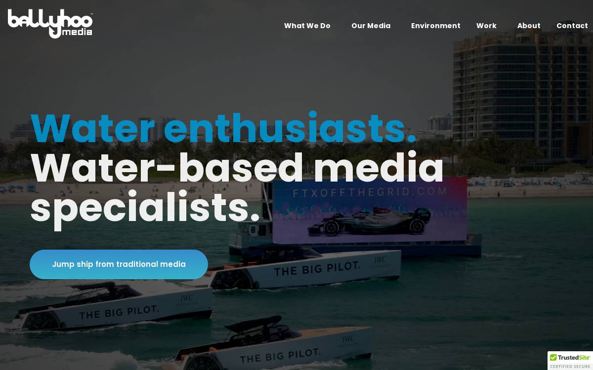 Ballyhoo Media website preview