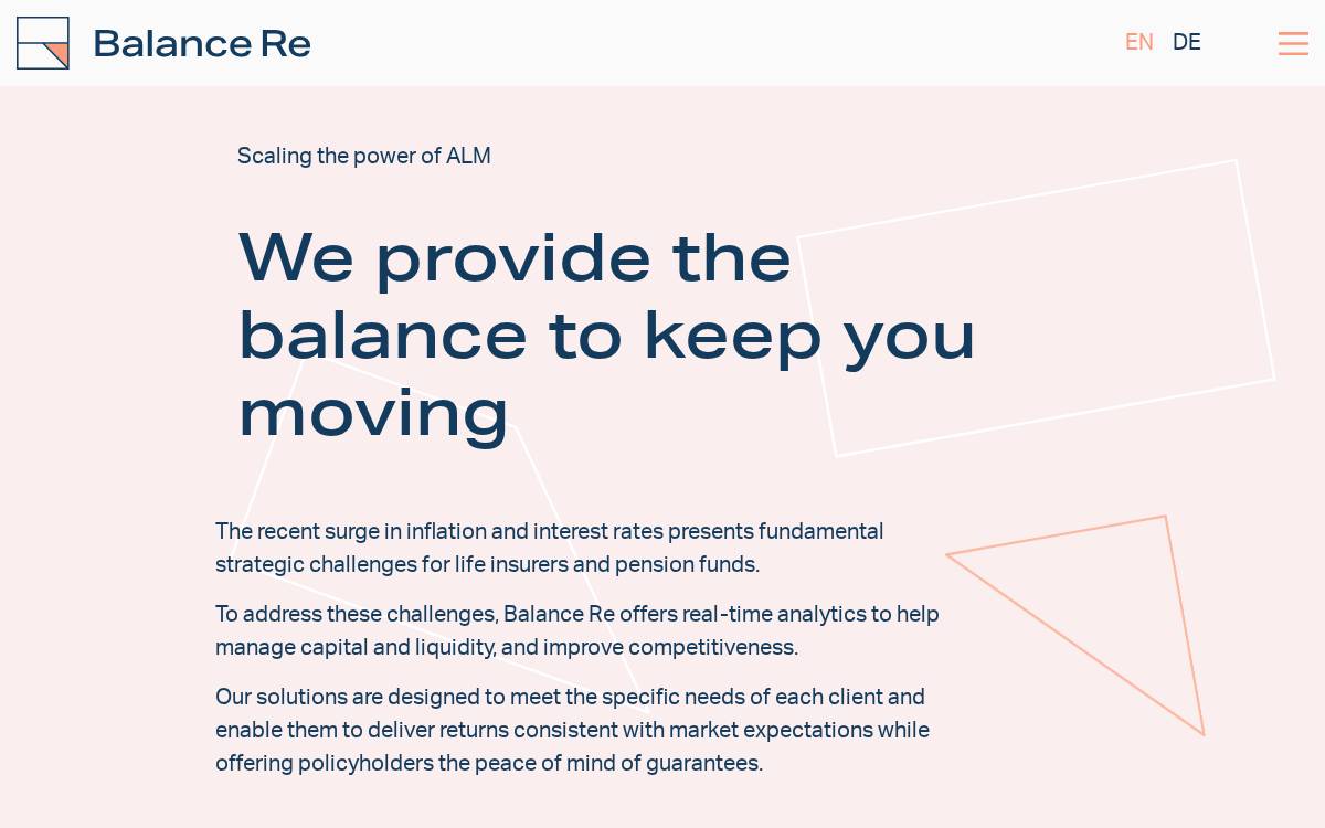 Balre Technologies website preview
