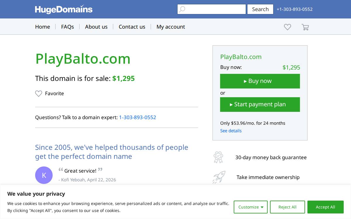 Balto website preview