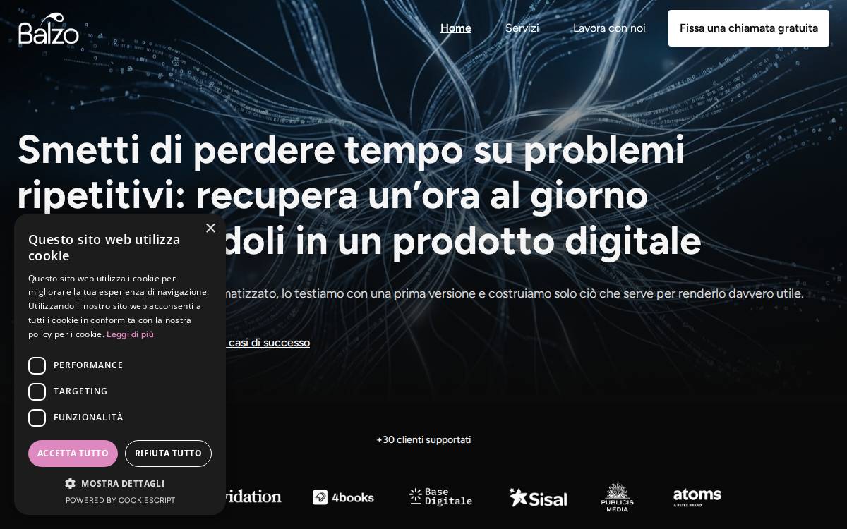 Balzo website preview