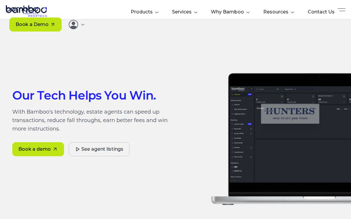 Bamboo Proptech website preview