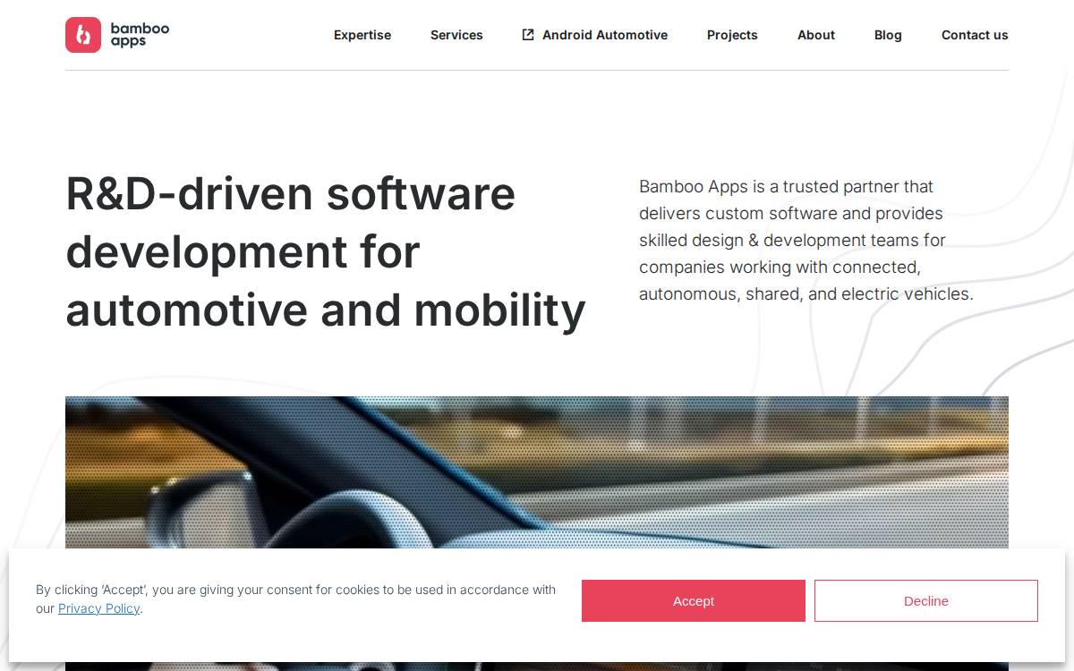 Bamboo Apps website preview