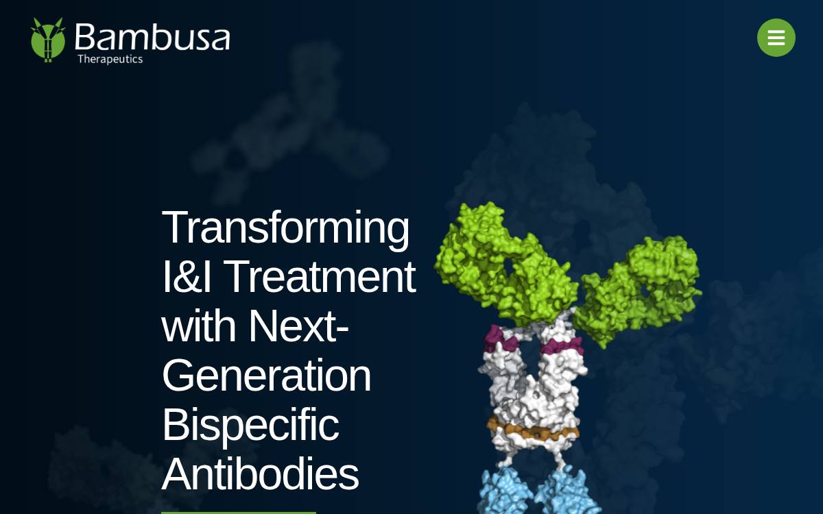 Bambusa Therapeutics website preview