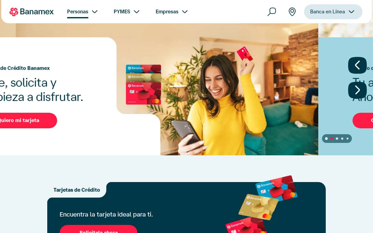 Banamex website preview