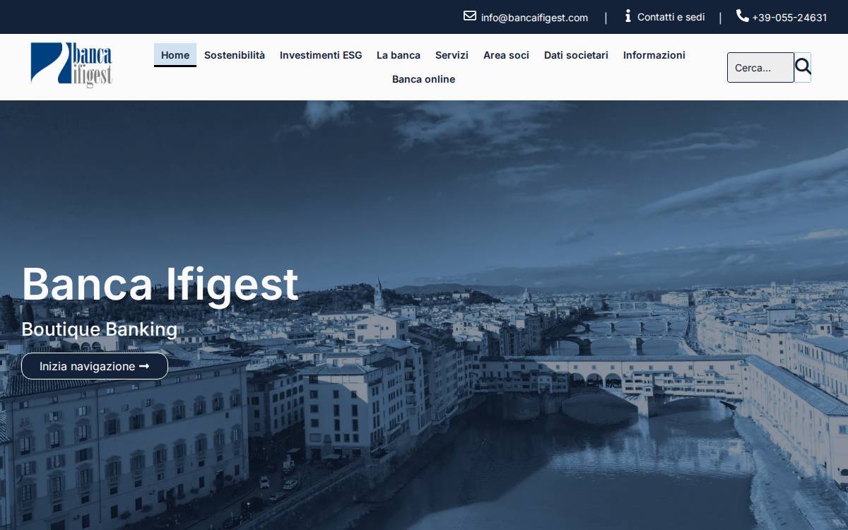 Bancaifigest website preview