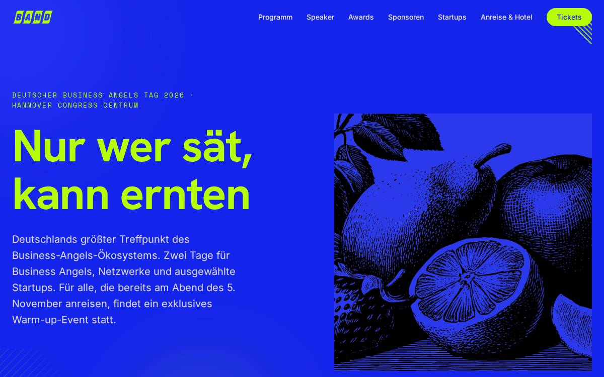 BAND website preview