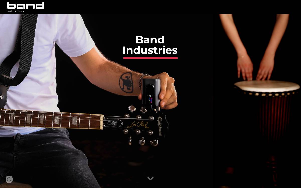 Bandindustries website preview