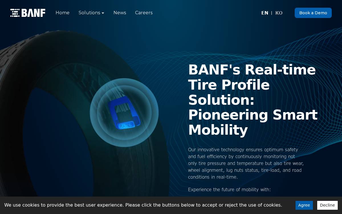 Banf website preview