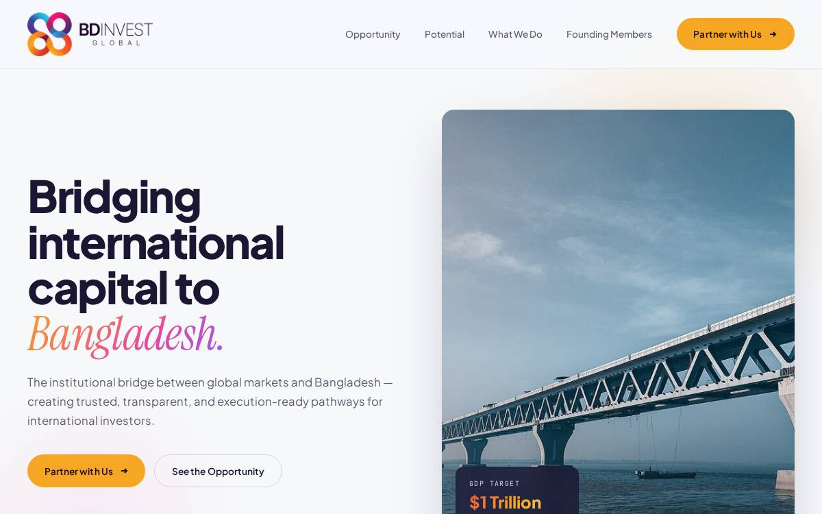 Bangladesh Invest website preview