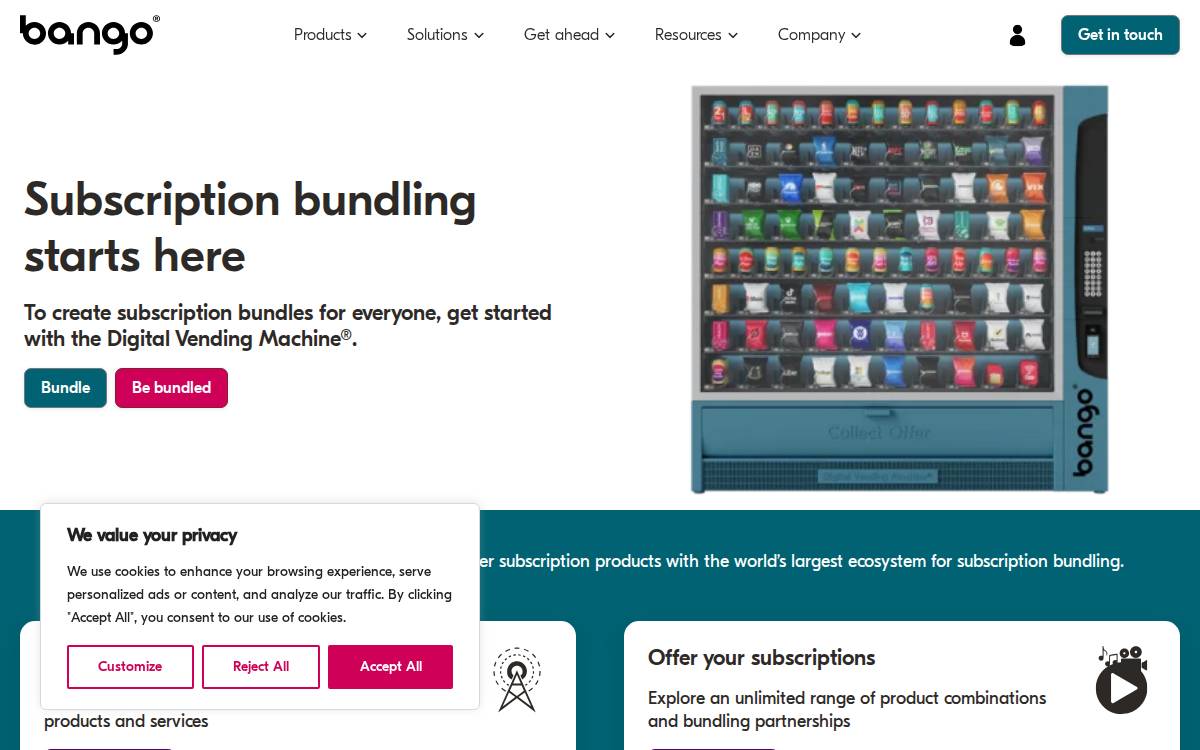 Bango website preview