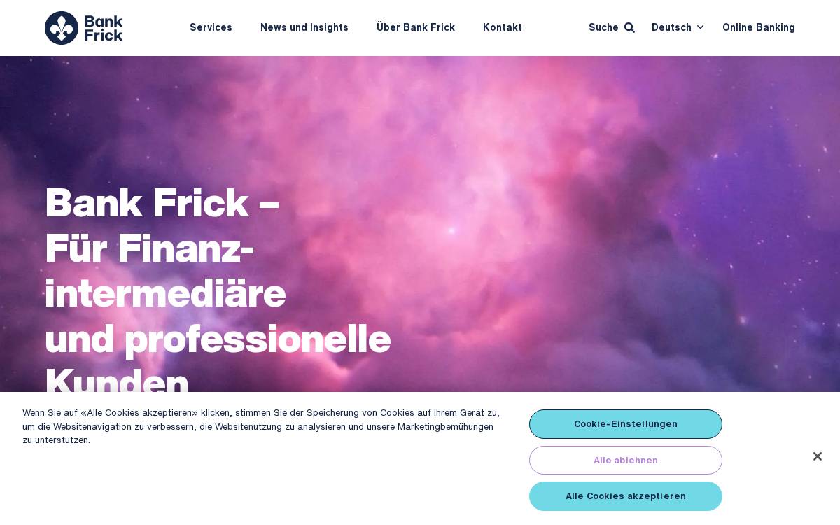 Bankfrick website preview