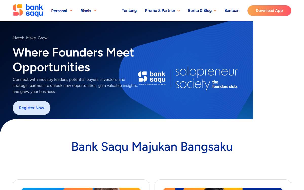 Banksaqu website preview