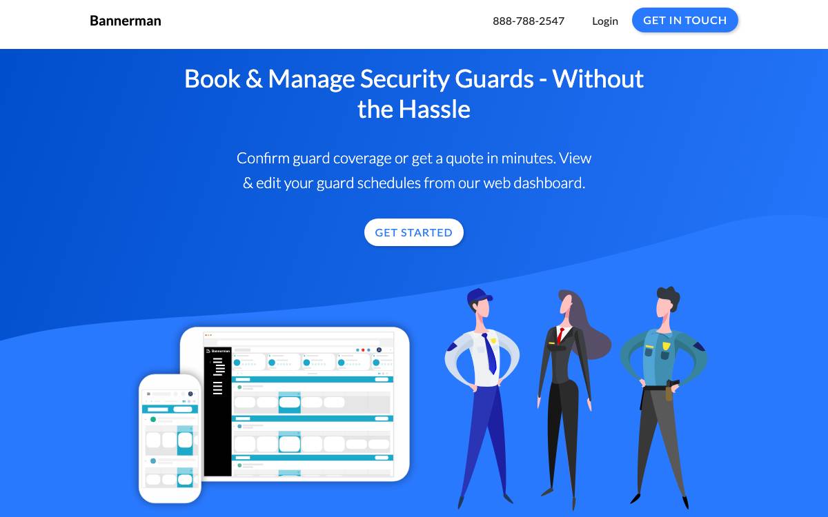 Bannerman website preview
