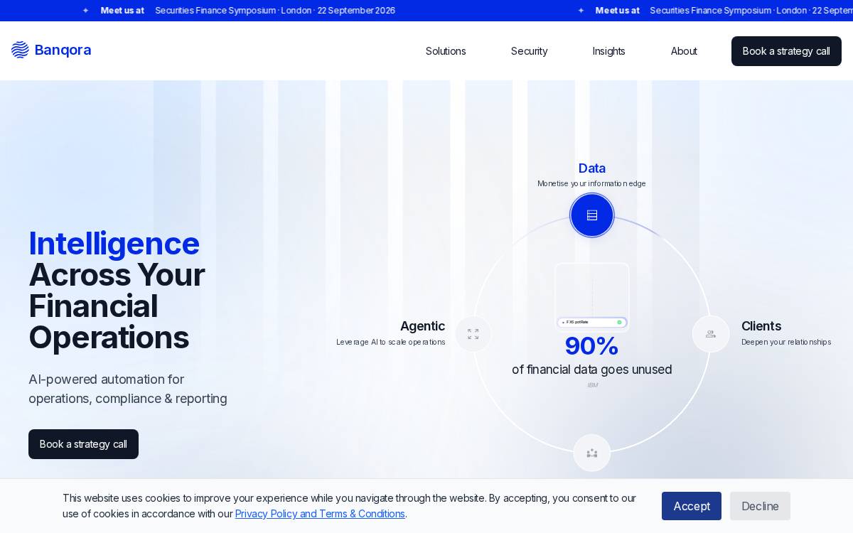 Banqora website preview