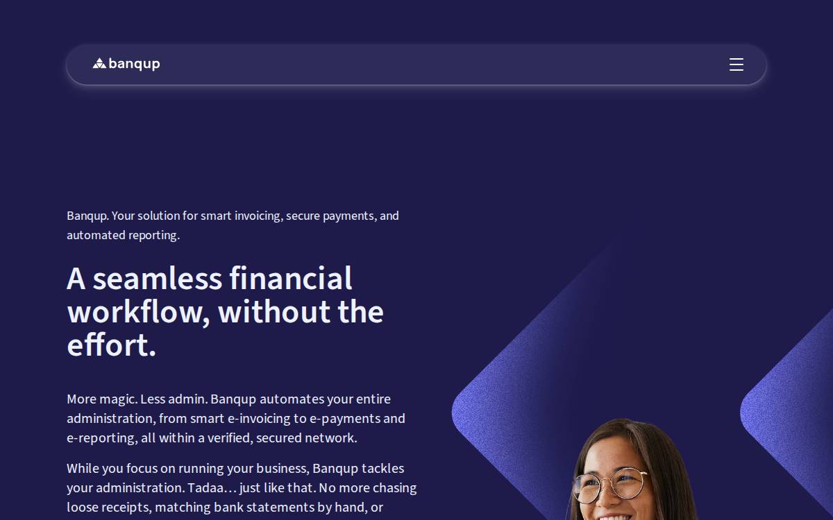 Banqup Group website preview