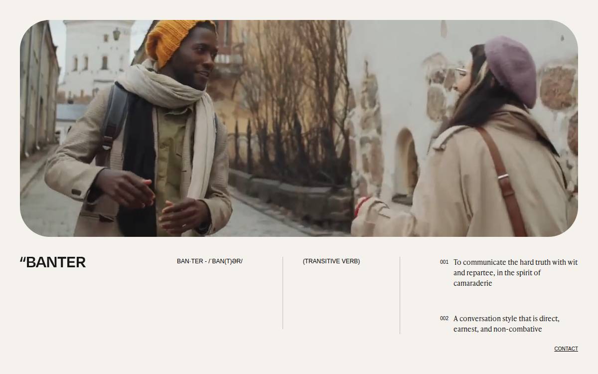 Banter Capital website preview