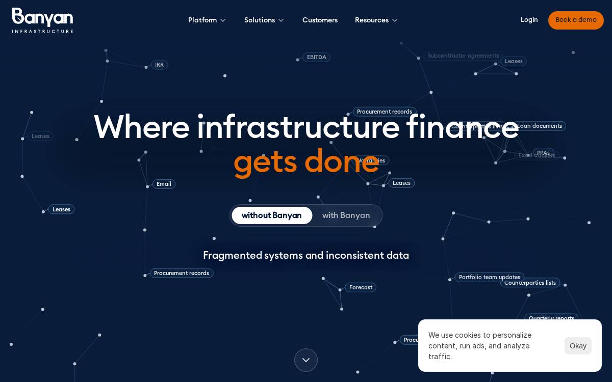 Banyan Infrastructure website preview