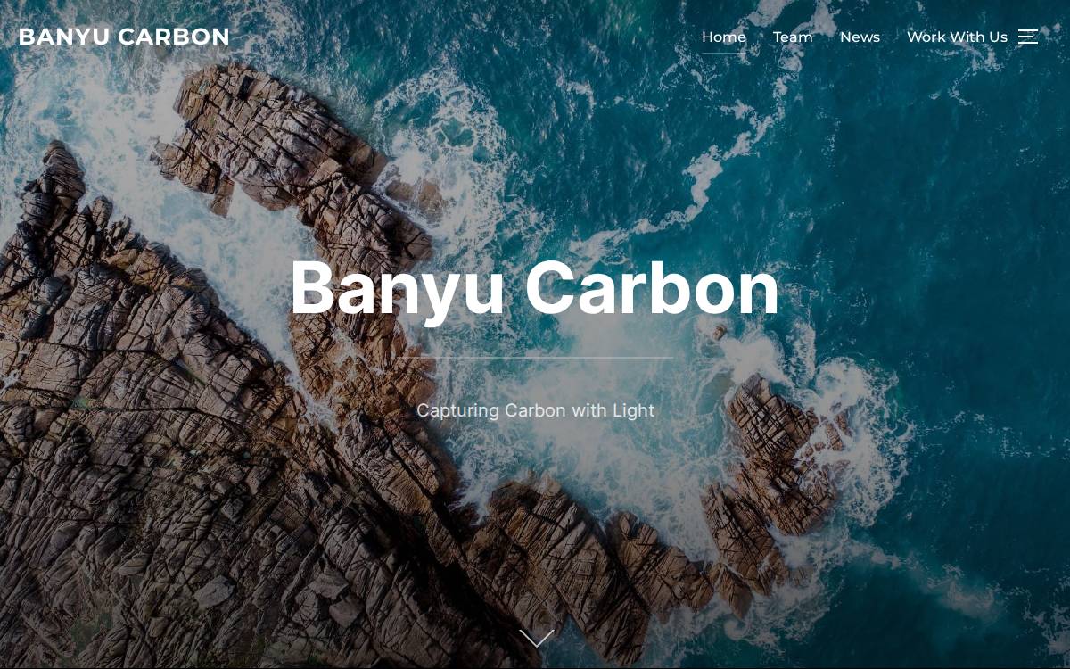 Banyu Carbon website preview