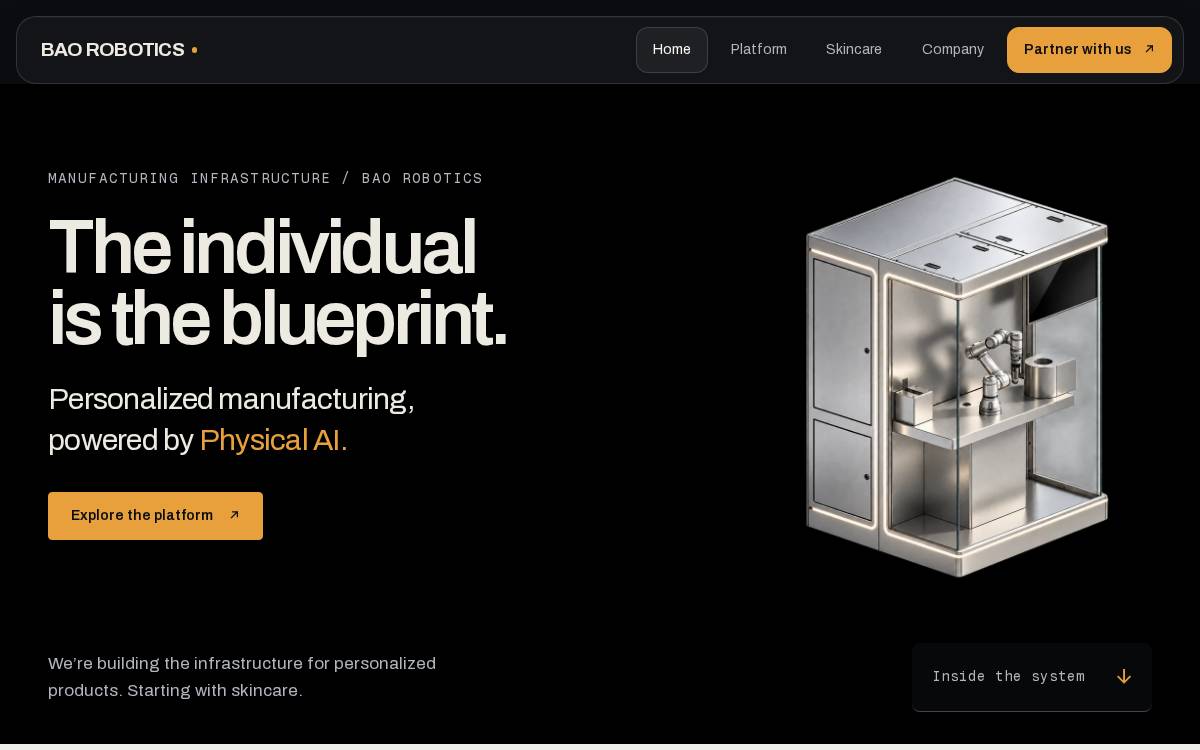 BAO Laboratory website preview