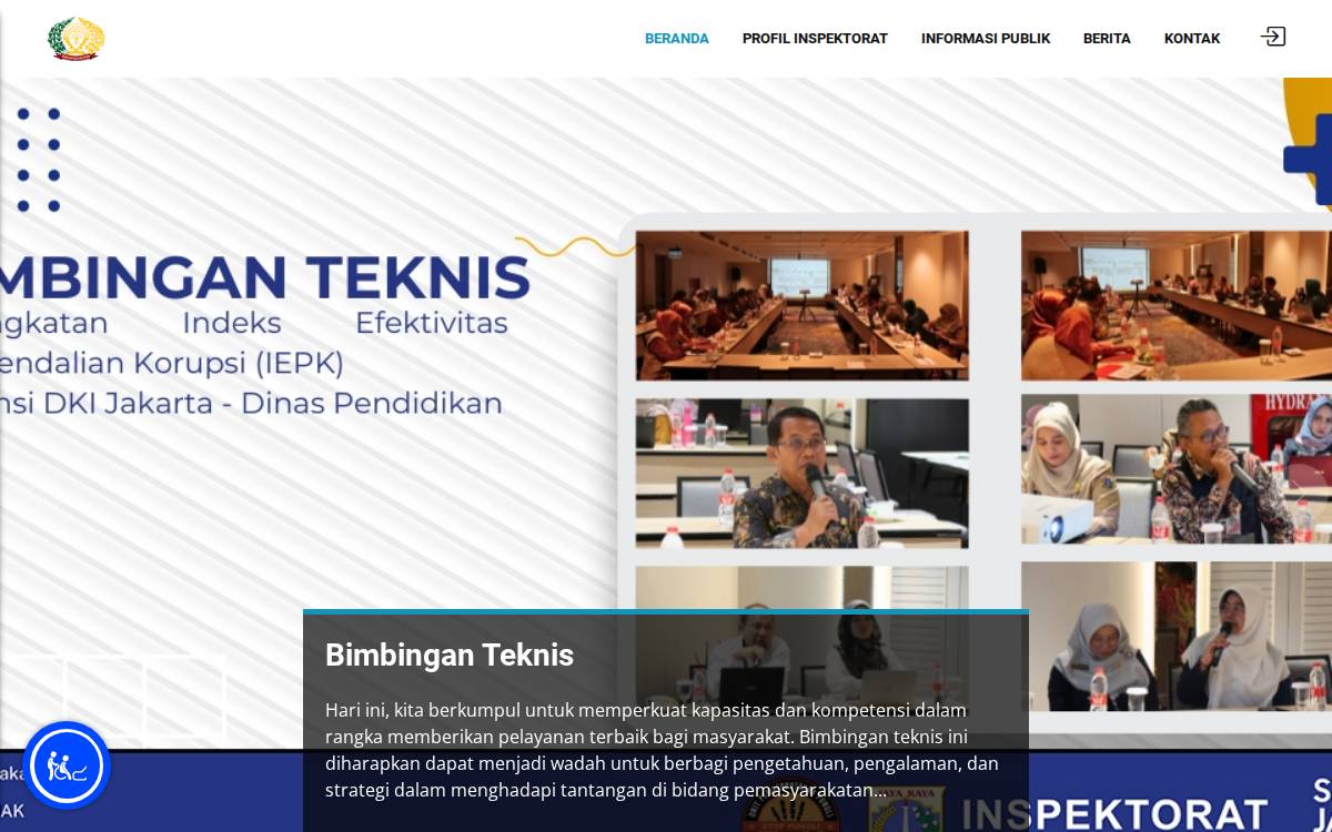 Bapas Timur/Utara website preview