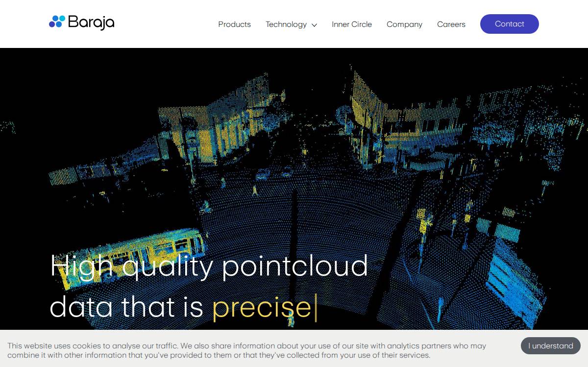 Baraja website preview