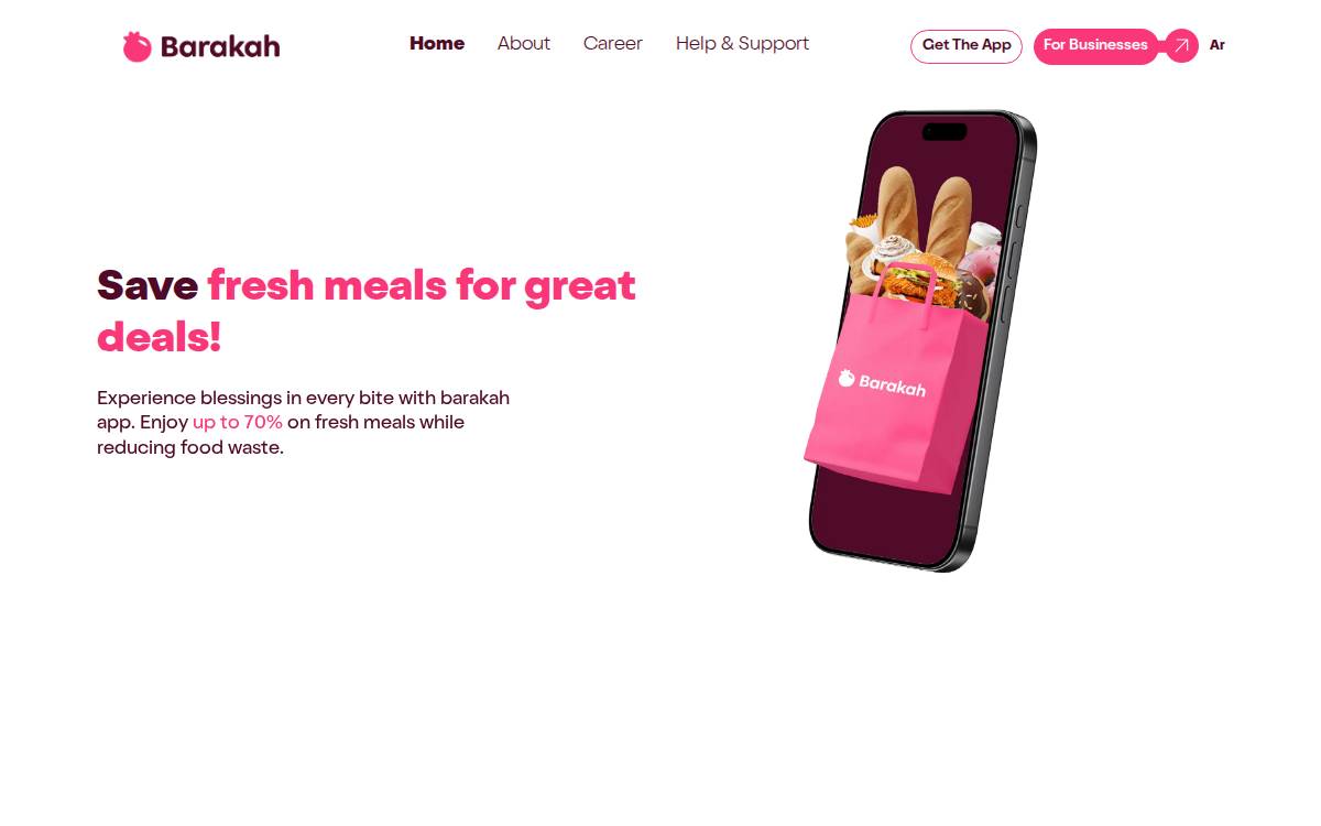 Barakah Venture Investments website preview