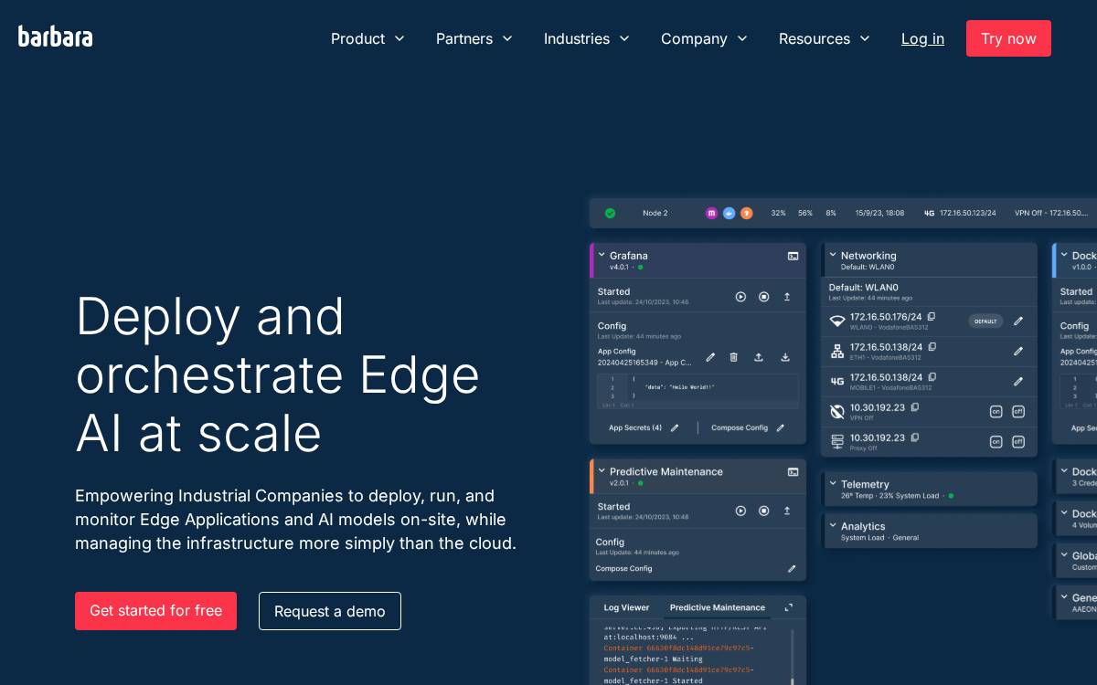 Barbara IOT website preview