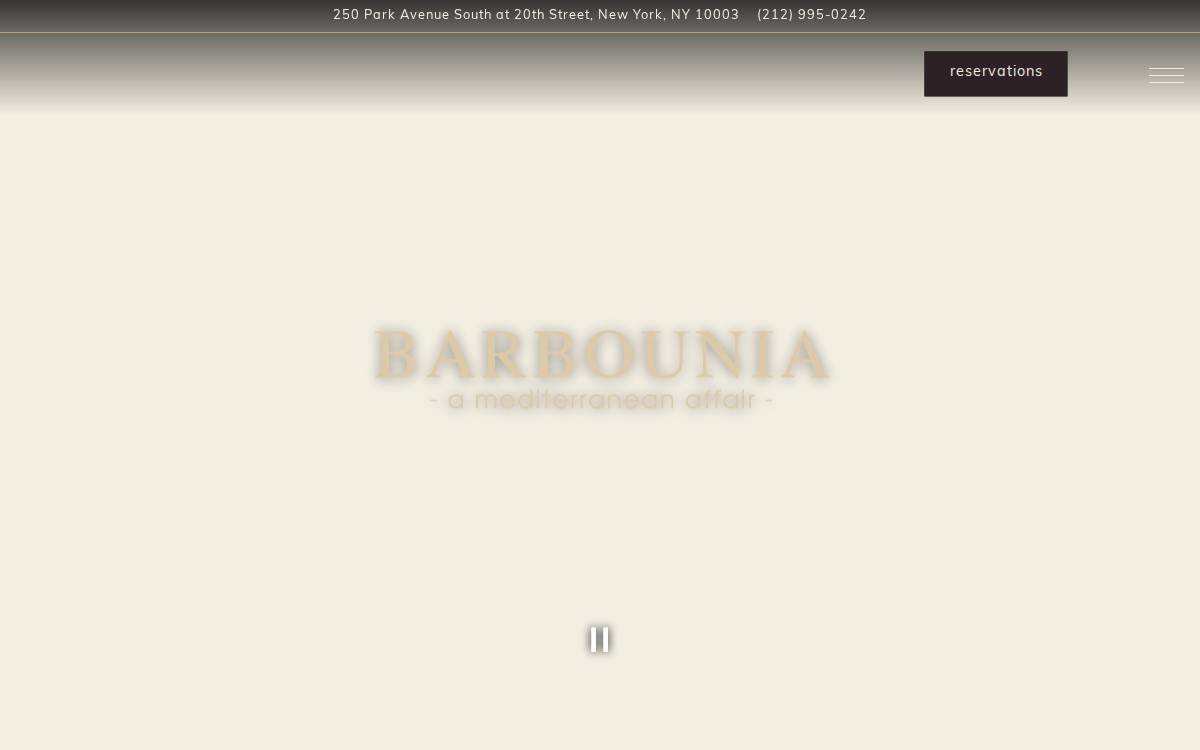 Barbounia website preview