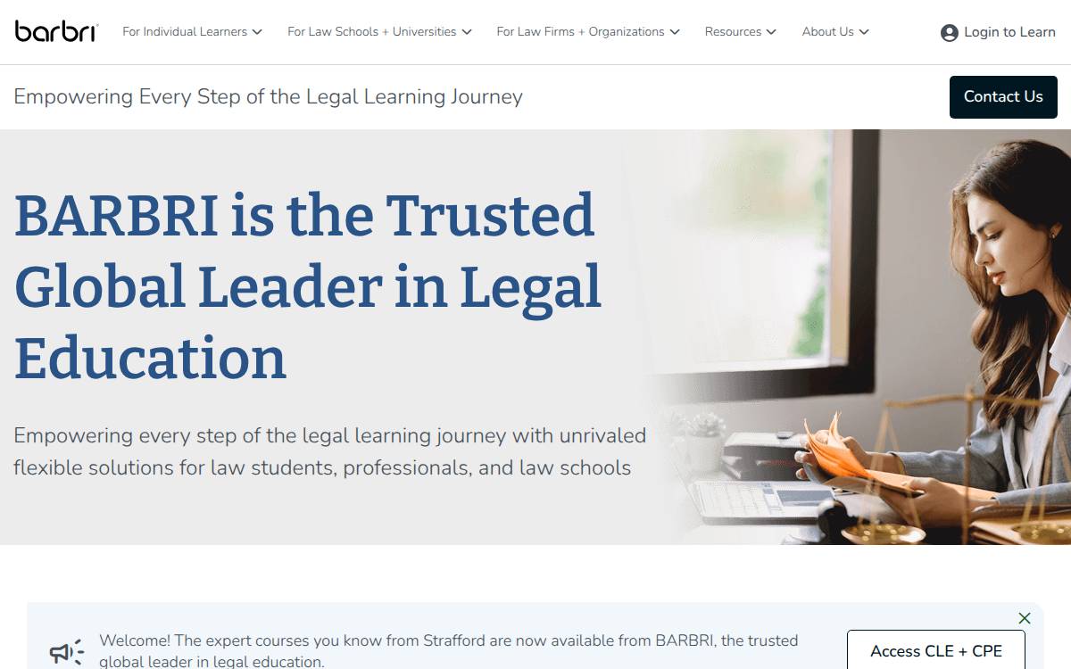 BARBRI website preview