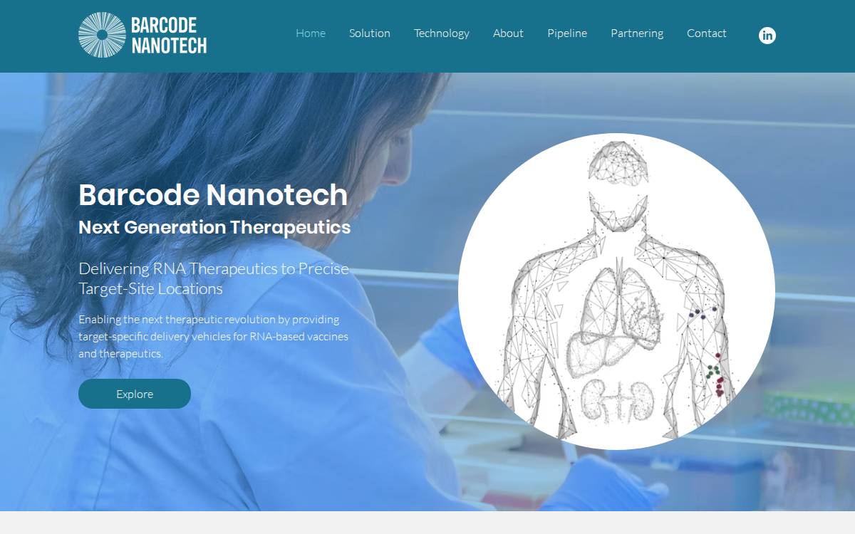 Barcode Nano website preview