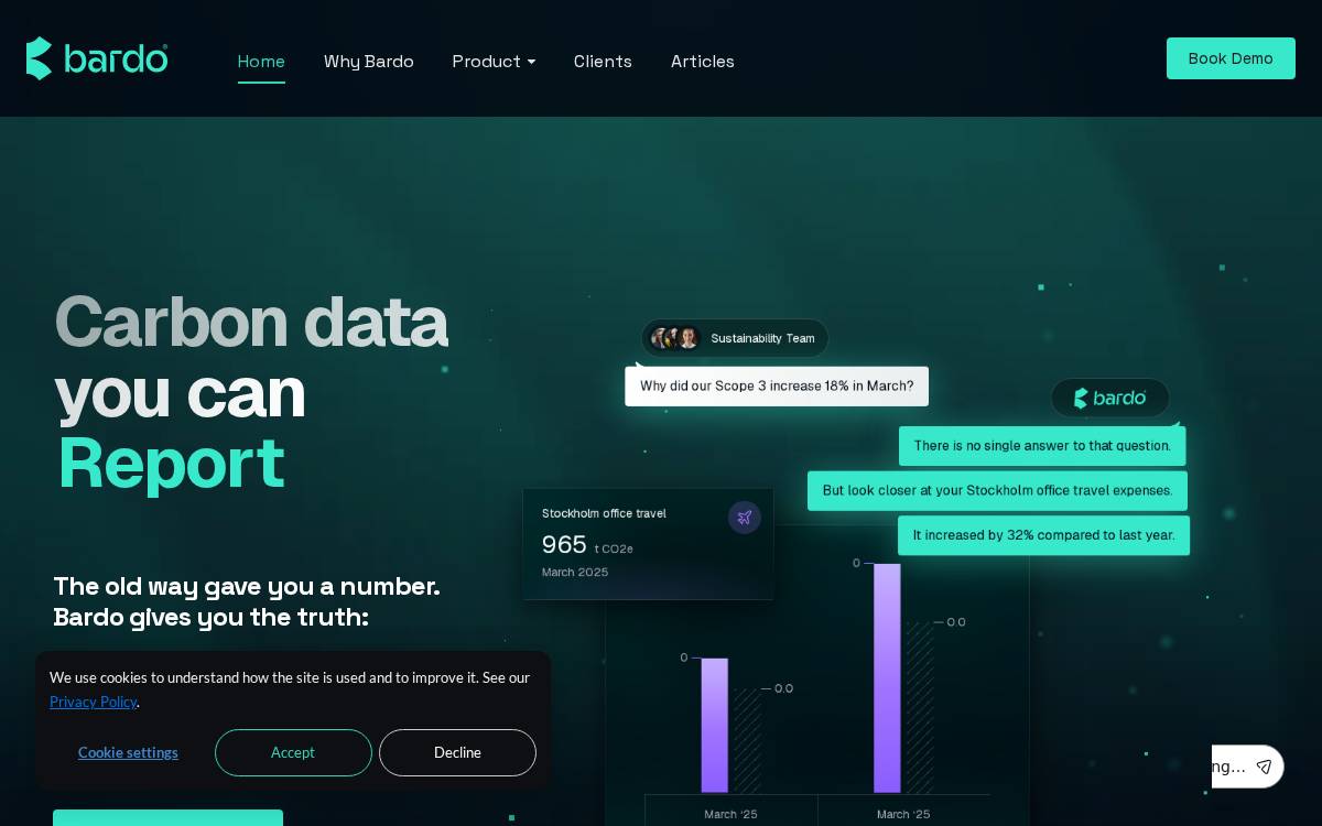 Bardo website preview