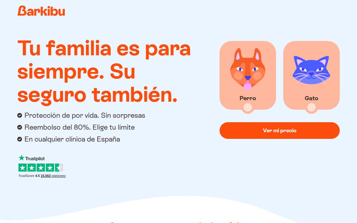Barkibu website preview